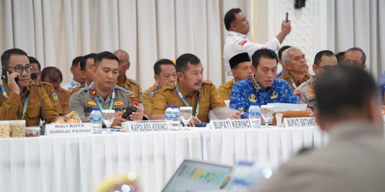 Sinergi Daerah Dukung Ketahanan Pangan, Bupati Monadi Hadiri Rakor Lintas Sektoral Polda Jambi