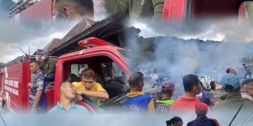 Empat Rumah Ludes Terbakar di Siulak Deras Mudik, Bupati Monadi Turun Langsung Komandoi Pemadaman