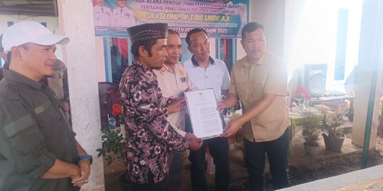 Bupati Monadi Tetapkan Desa Batang Sangir Sebagai Sentra Peranakan Kambing Etawa di Kerinci