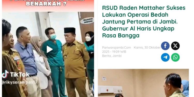 Alat Bedah Jantung Diduga Kosong, Program Bedah Jantung RSUD Raden Mattaher Jambi Pembohongan Publik?