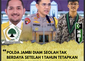 POLDA JAMBI DIAM SEOLAH TAK BERDAYA SETELAH 1 TAHUN TETAPKAN KASUS SPJ FIKTIF PINTO JAYA NEGARA KE TAHAP PENYIDIKAN