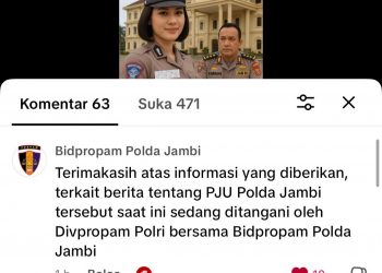 Kasus Dugaan Perselingkuhan PJU Polda Jambi dengan Polwan, Bidpropam Beri Komentar