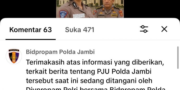 Kasus Dugaan Perselingkuhan PJU Polda Jambi dengan Polwan, Bidpropam Beri Komentar