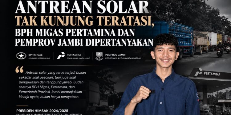 ANTREAN SOLAR TAK KUNJUNG TERATASI, BPH MIGAS PERTAMINA DAN PEMPROV JAMBI BERMAIN?